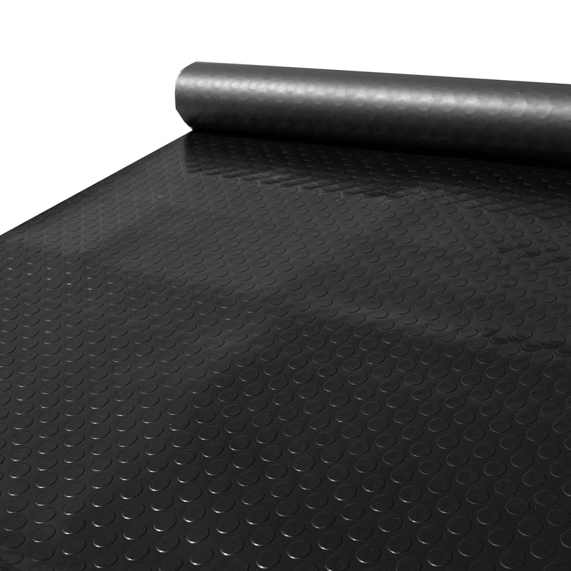 7.3 X 16.9 FT- 2.5mm Thickness Commercial-Grade PVC Roll Garage Floor Mat Coin-Top Utility Floor Mat