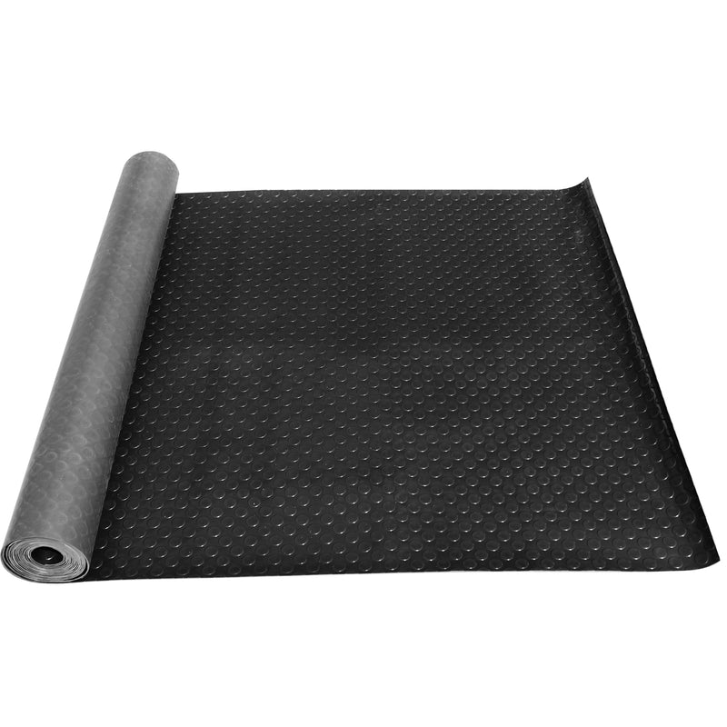 7.3 X 16.9 FT- 2.5mm Thickness Commercial-Grade PVC Roll Garage Floor Mat Coin-Top Utility Floor Mat
