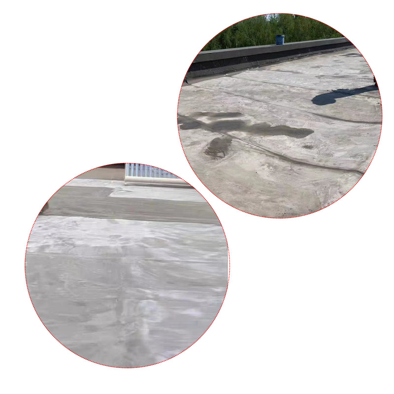 216 SQ.FT Gray PE-PP Waterproof Coiled Material Membrane Tile Flooring Underlayment Roll 23.6 Mil 3.3" x 65.6&