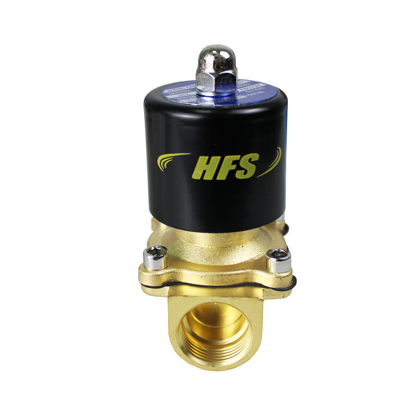 110V Ac 3/4" Electric Solenoid Valve Water Air Gas, Fuels N/C - Brass