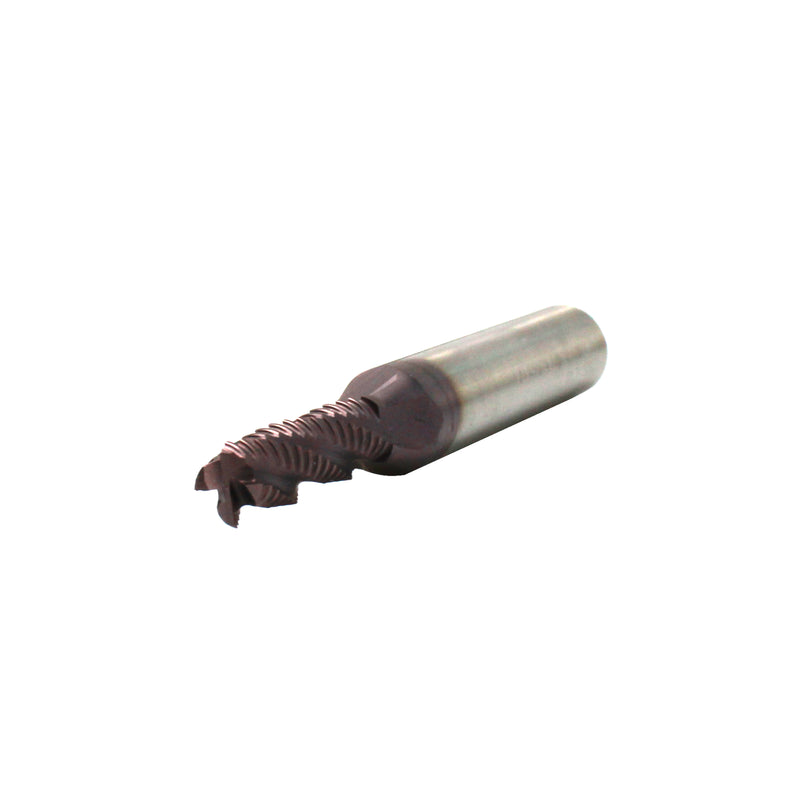 Standard Tooth M42 8% Cobalt Tialn Roughing End Mill 1/4" * 3/8" * 3/4" * 2-1/2", 4 Flute