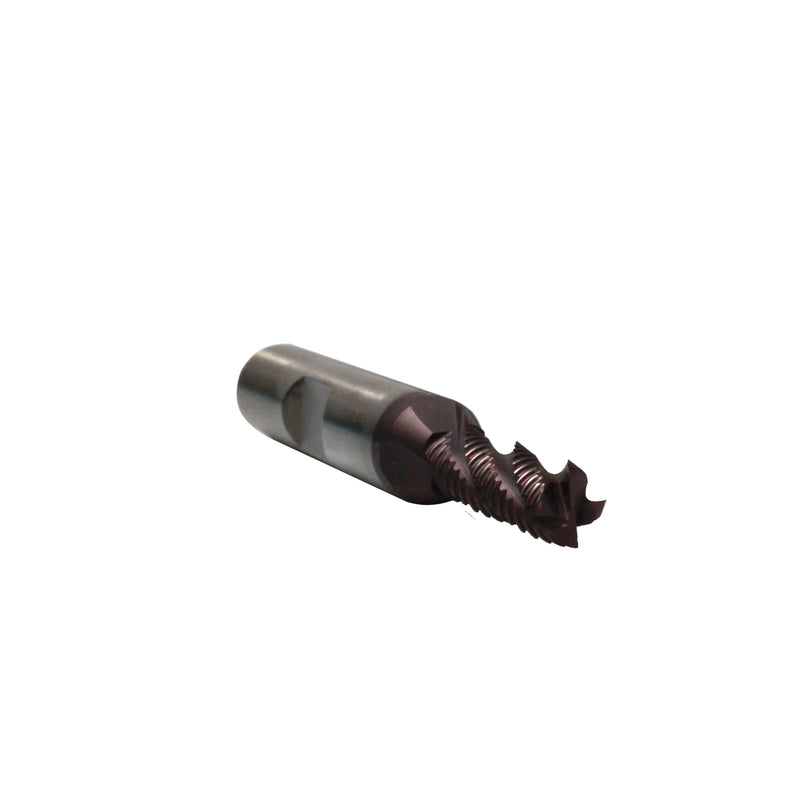 Standard Tooth M42 8% Cobalt Tialn Roughing End Mill 1/4" * 3/8" * 3/4" * 2-1/2", 4 Flute