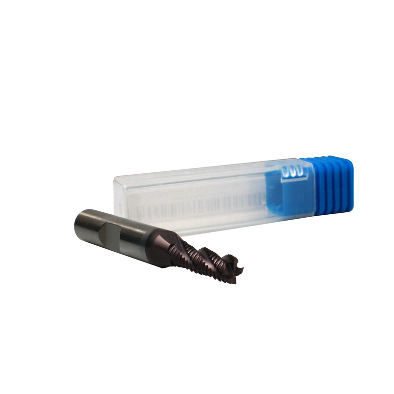Standard Tooth M42 8% Cobalt Tialn Roughing End Mill 1/4" * 3/8" * 3/4" * 2-1/2", 4 Flute