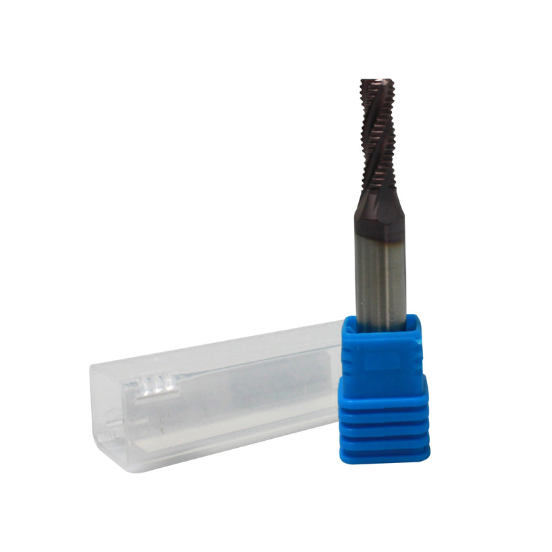 Standard Tooth M42 8% Cobalt Tialn Roughing End Mill 1/4" * 3/8" * 3/4" * 2-1/2", 4 Flute
