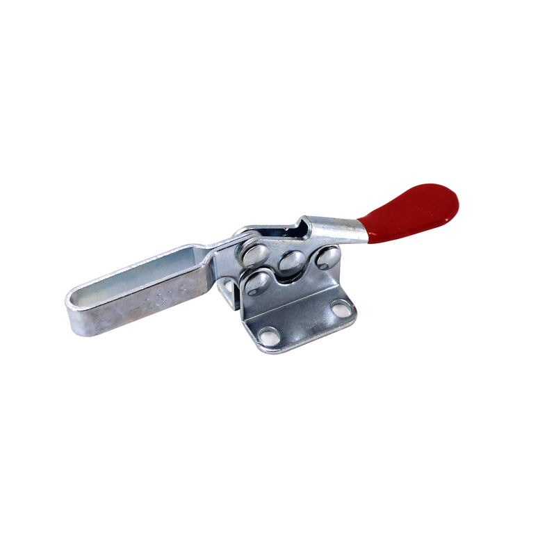 4PCS Hand Tool Toggle Clamp 201B Antislip Red Horizontal Clamp 201-B Quick Release Tool Holding Capacity Force 198lbs.