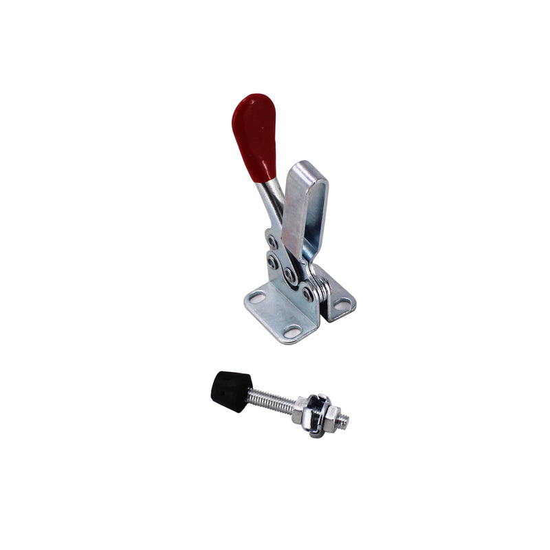 4PCS Hand Tool Toggle Clamp 201B Antislip Red Horizontal Clamp 201-B Quick Release Tool Holding Capacity Force 198lbs.