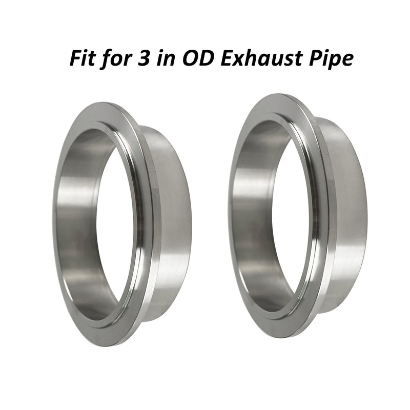 3" Stainless Steel 304 Quick Release V-Band Turbo Downpipe Exhaust Clamp