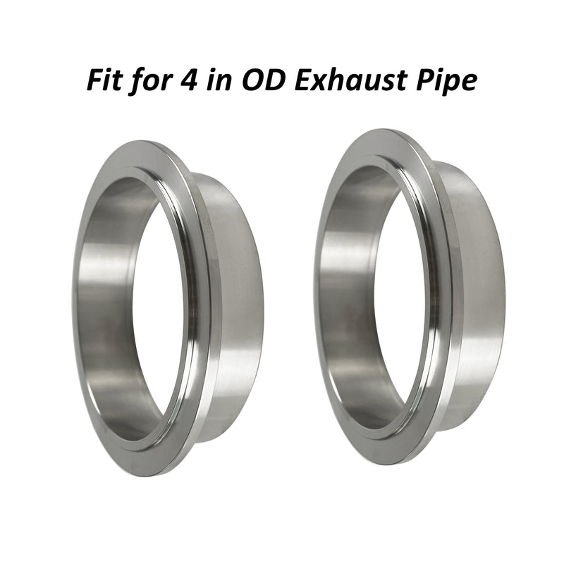 4" Stainless Steel 304 Quick Release V-Band Turbo Downpipe Exhaust Clamp