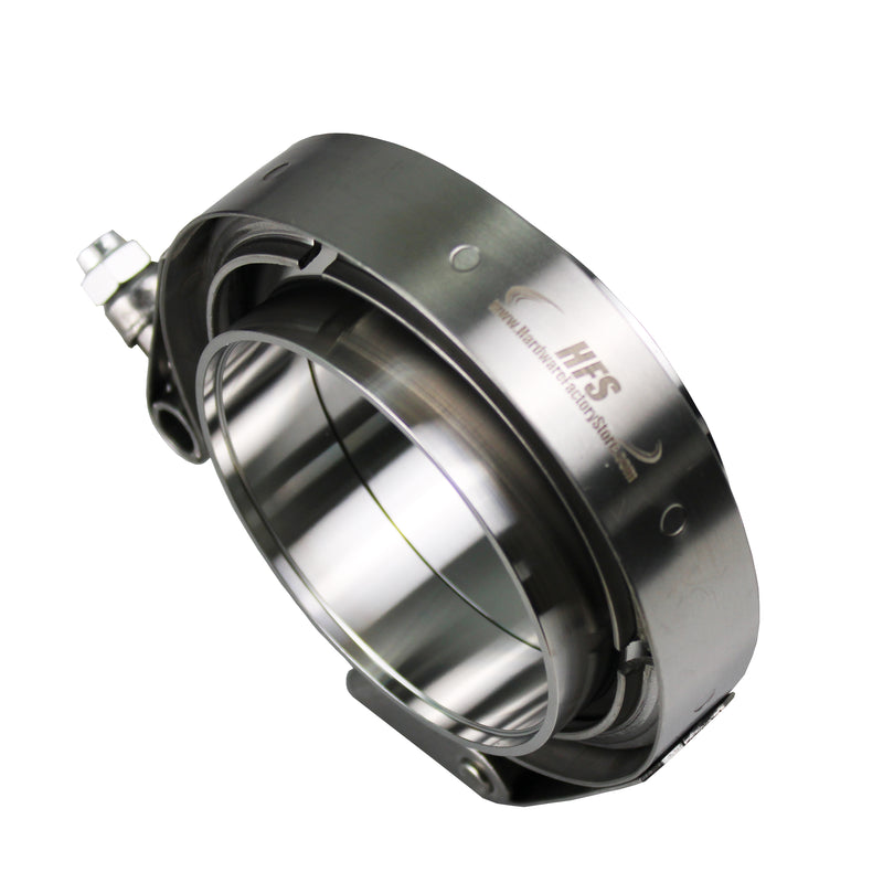 4" Stainless Steel 304 Quick Release V-Band Turbo Downpipe Exhaust Clamp
