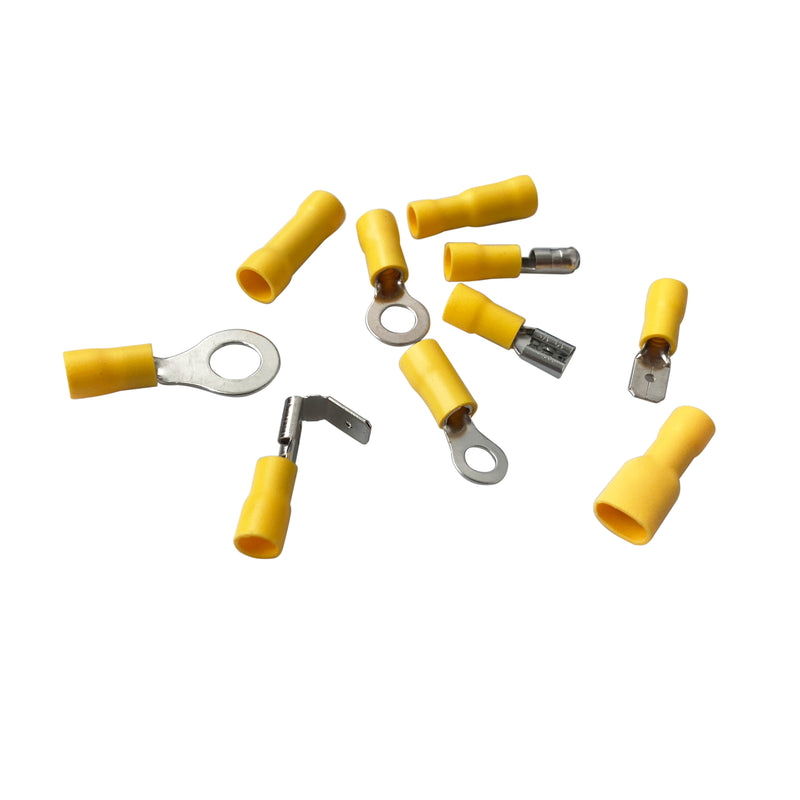 480Pcs Assorted Crimp Terminals, Wire Connectors, Mixed Assorted Lug Kit, Spade Ring Set for Automotive, Electrical Wirings, LED Lighting, Home DIYer