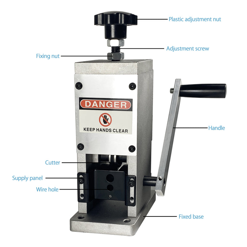 Wire Stripping Machine Hand Crank Automatic Drill Operated Aluminum Alloy Cable Wire Stripper Machine