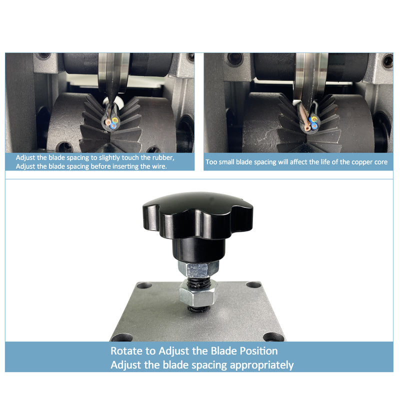 Wire Stripping Machine Hand Crank Automatic Drill Operated Aluminum Alloy Cable Wire Stripper Machine