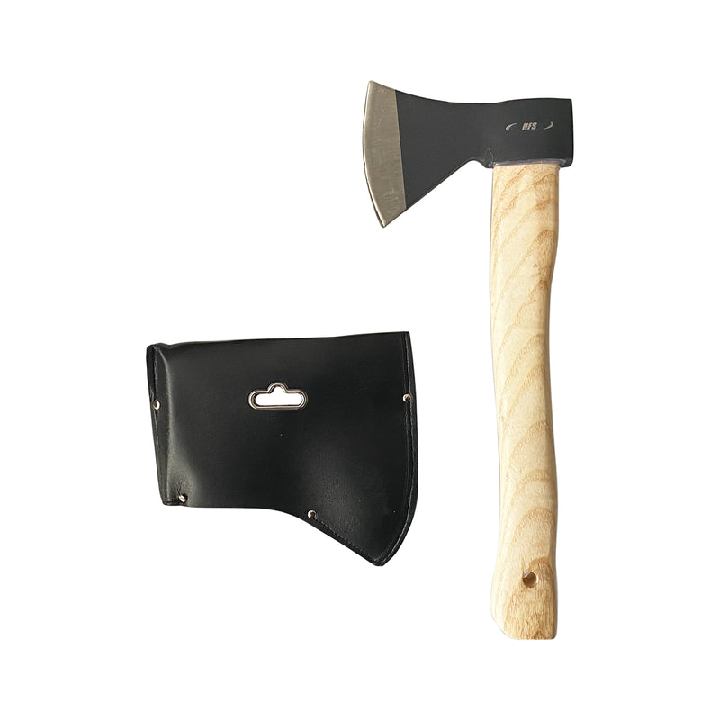 Wood Handle Chopping Axe, 600g Head Weight 14in Camping Hatchet Splitting Small Axe Hatchet Wooden