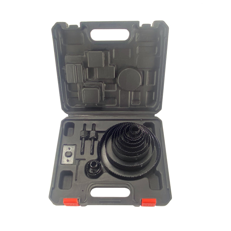 Hole Saw Set19 Pc s,Ideal for Soft Wood, Plywood, Drywall, PVC