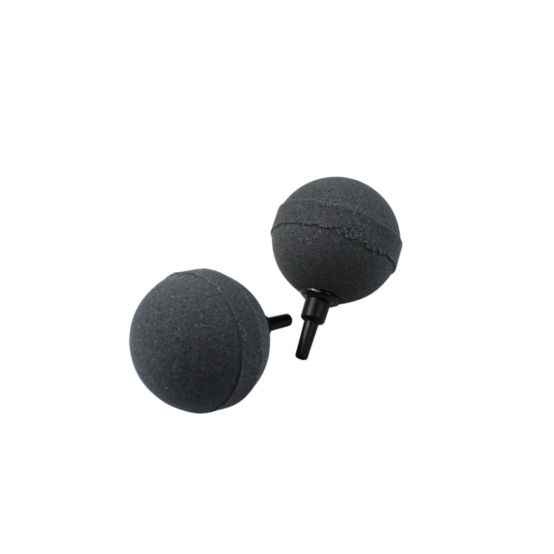 2 Inch Updated Air Stone Plus Bubble Ball Diffuser for Fish Tank Aquarium Hydroponics Pump, 2 Pack