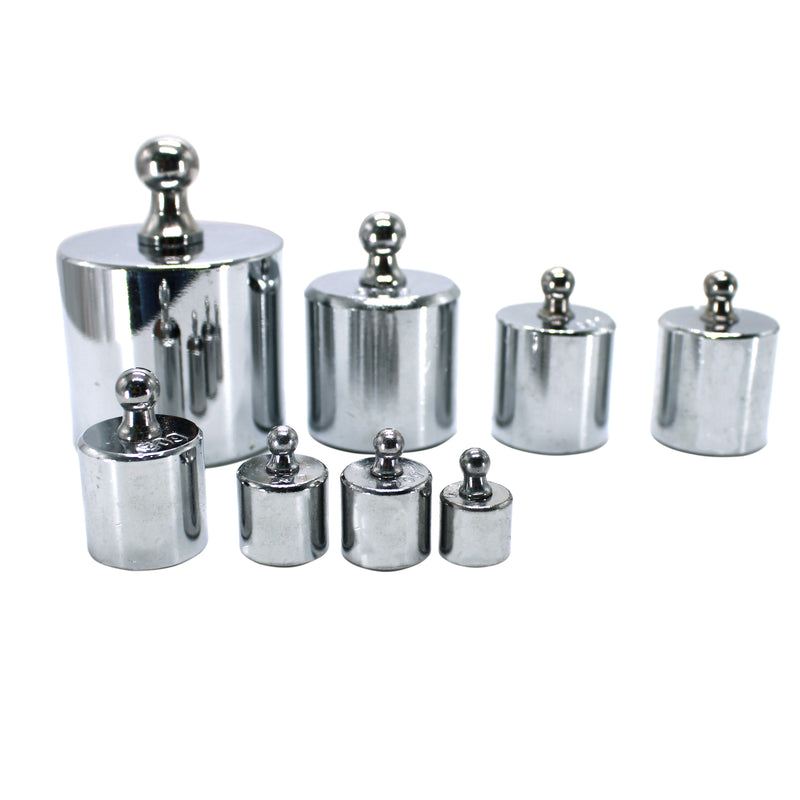M2 Class Scale Balance Calibration Weight Set with Case-10-500g (8pcs: 10g,20g,20g,50g,100g,100g,200g,500g) 8pcs is 1000 Gram Total